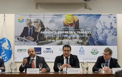 El Gerente General de la empresa participó del 1º Congreso de Ambiente, Empresa y Trabajo en el sector del Agua